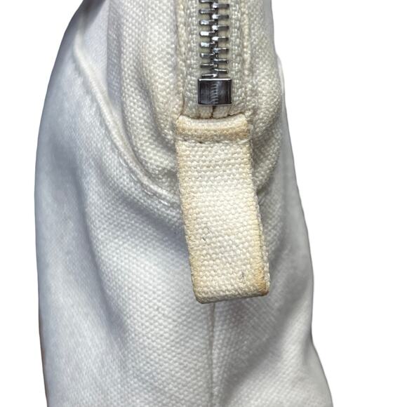 Hermès Bolide Mini Pouch White Canvas Toile H Cosmetic Case Made in France - Picture 14 of 16